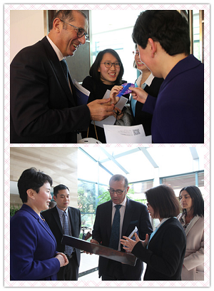 以色列何澤偉大使攜夫人一行訪問天堂硅谷